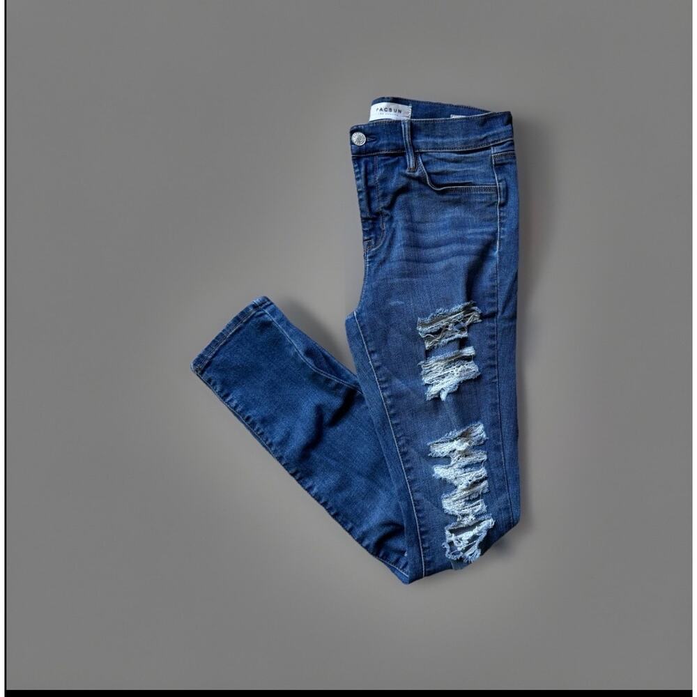 PacSun Jegging Jeans Sz 27 Distressed Skinny Stretch Denim